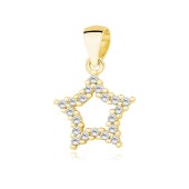 Pandantiv steluta placat cu aur galben din argint cu pietre DiAmanti Z1504CG_W-DIA Pandantiv steluta placat cu aur galben din argint cu pietre DiAmanti Z1504CG_W-DIA